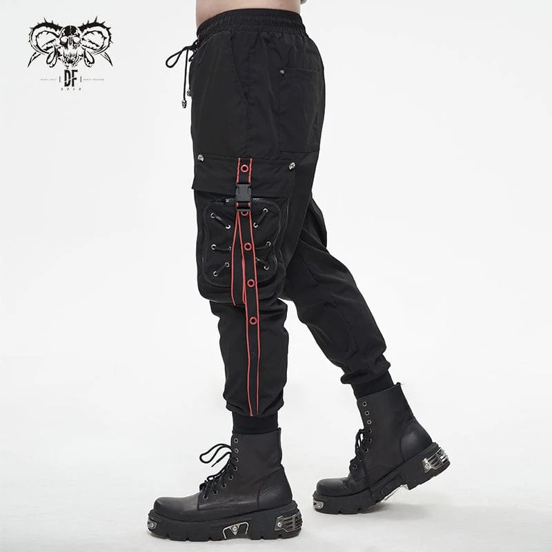 Herren Punk Cargohose Jogger