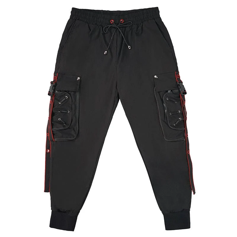 Herren Punk Cargohose Jogger