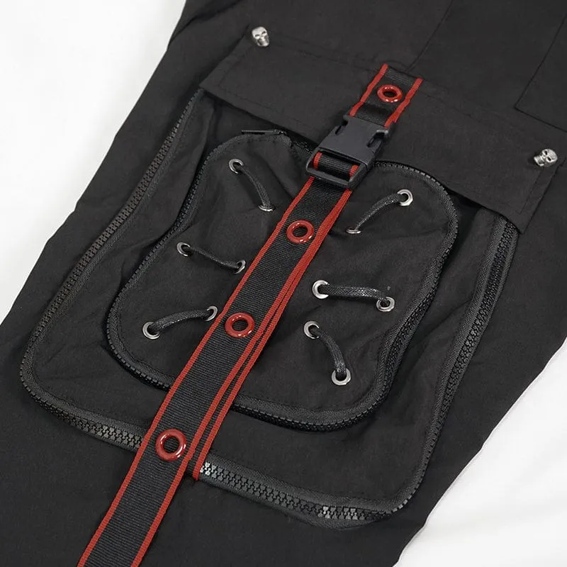 Herren Punk Cargohose Jogger