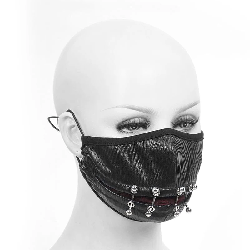 Unisex Gothic Nieten Maske