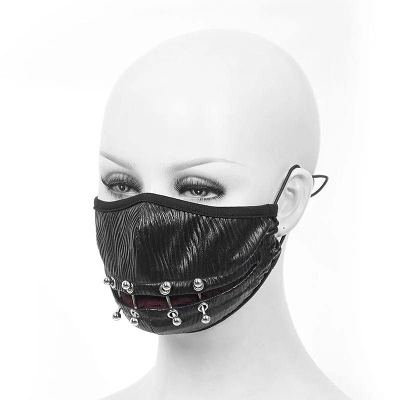 Unisex Gothic Nieten Maske