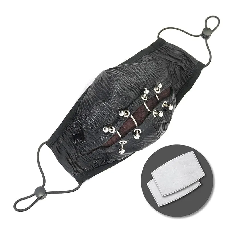 Unisex Gothic Nieten Maske