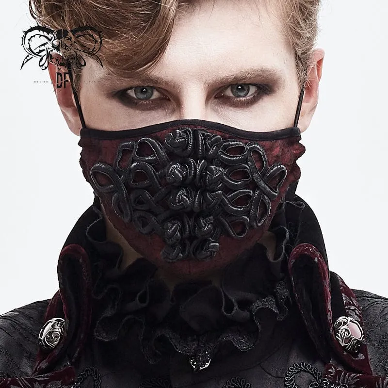 Unisex-Gothic-Jacquard-Maske