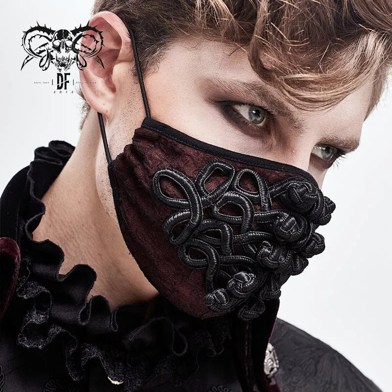 Unisex-Gothic-Jacquard-Maske