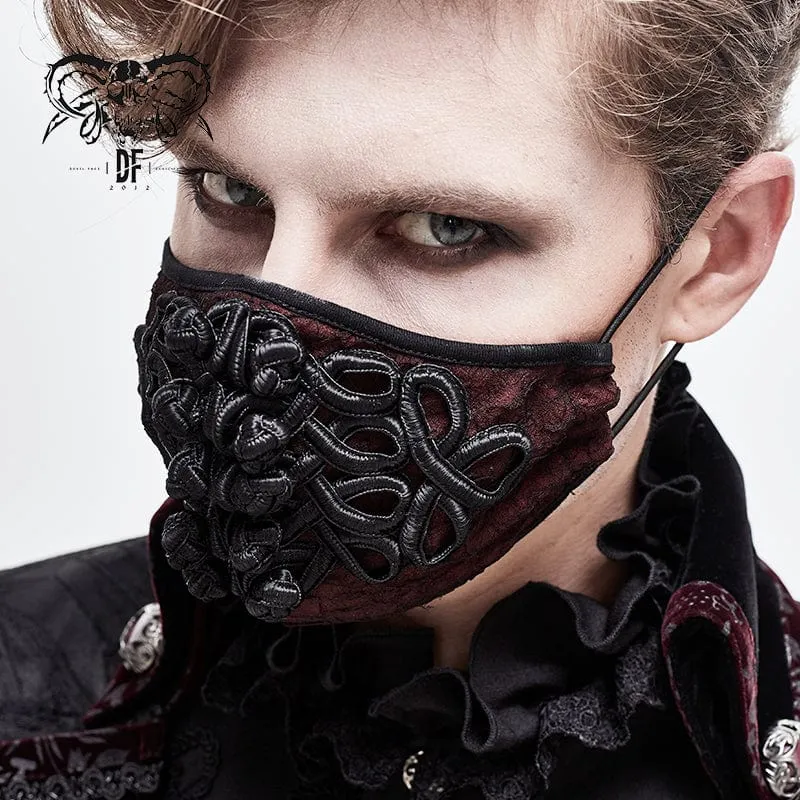 Unisex-Gothic-Jacquard-Maske