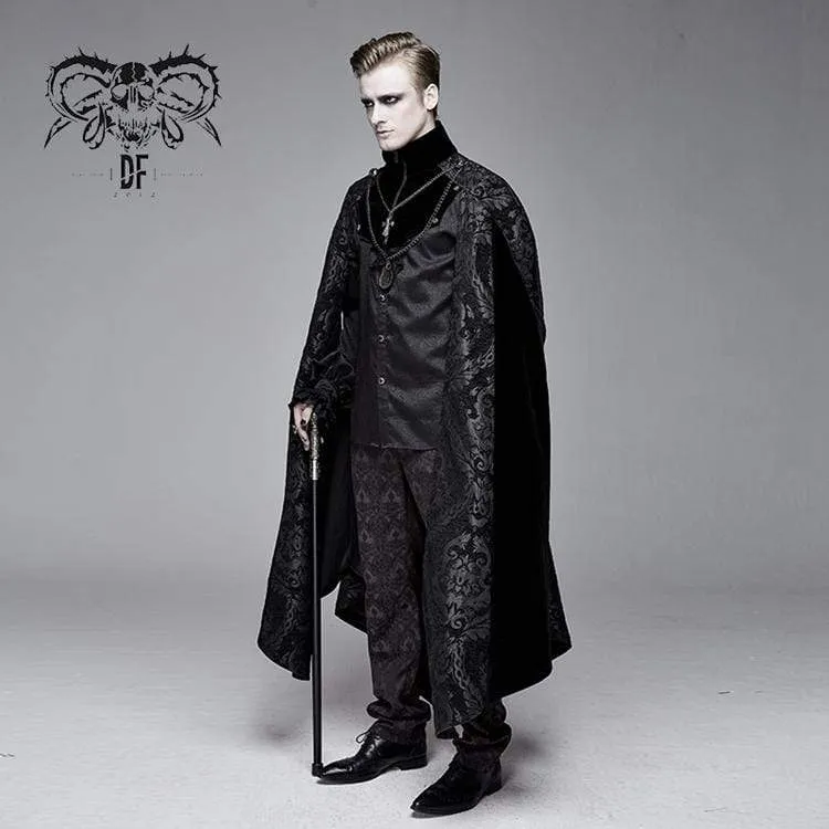 Herren Goth Jacquard Mantel