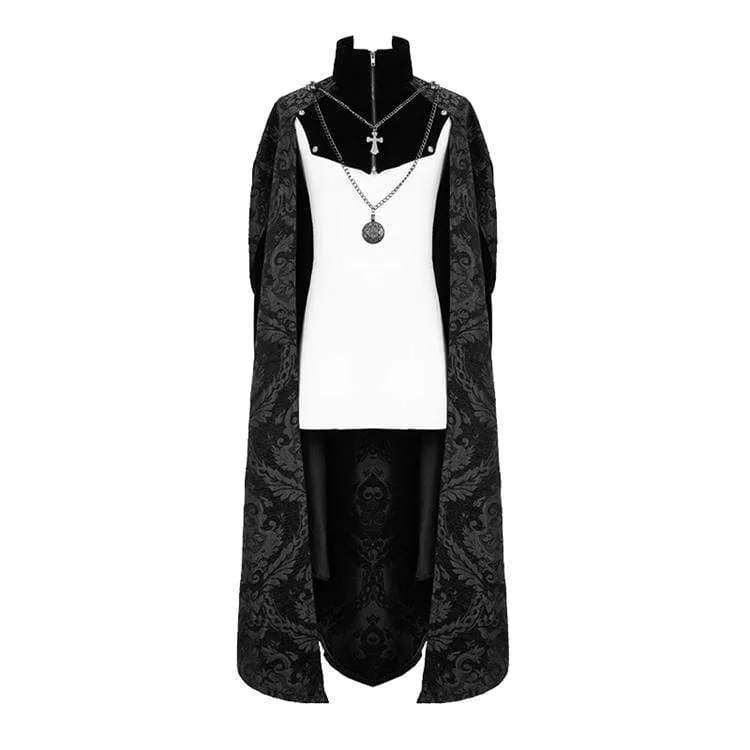 Herren Goth Jacquard Mantel