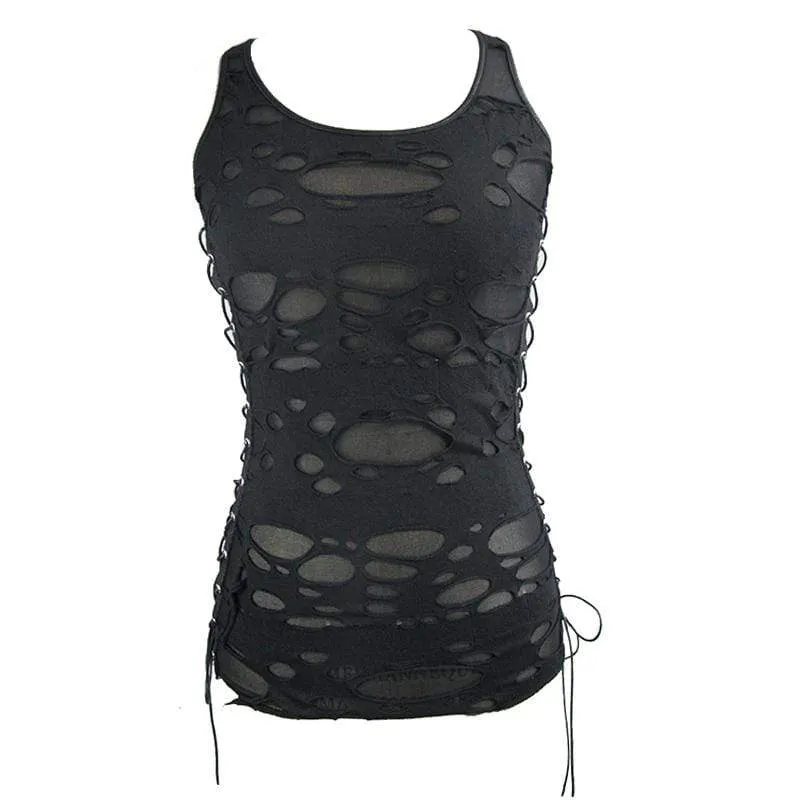 Grunge Racer Back Top für Damen