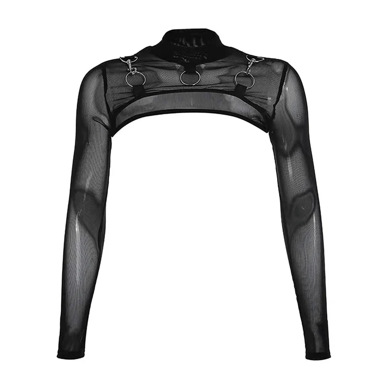 Damen Punk Kleid mit unregelmäßigem Saum