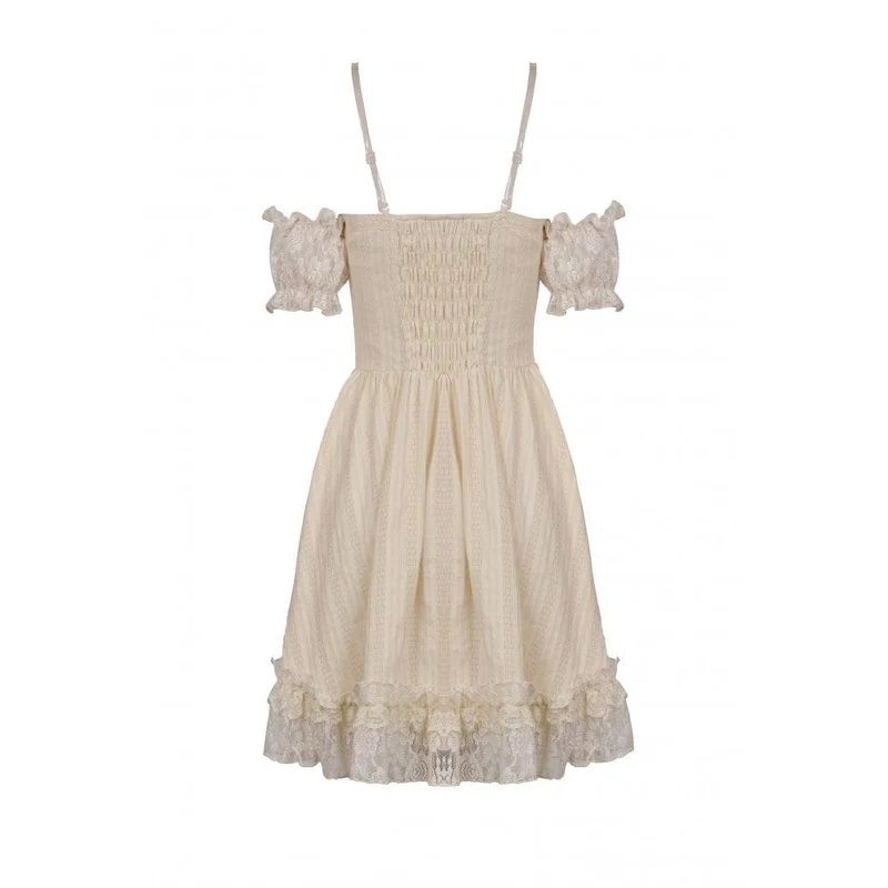 Steampunk-Kleid mit mehrlagigen Rüschen für Damen, Abschlusskleid