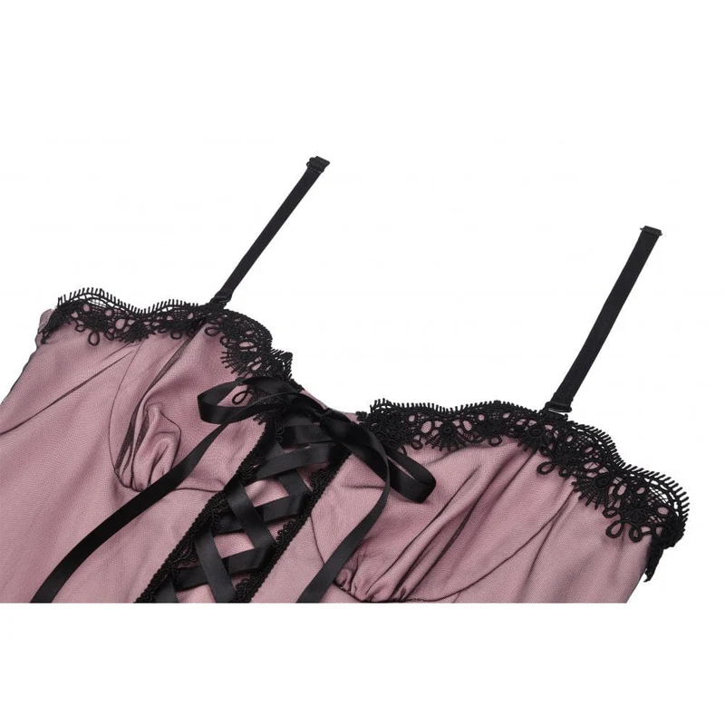 Damen Lolita Pink Mehrlagiges Unterkleid Abschlusskleid