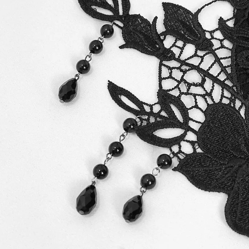 Gothic Sexy Häkel-BH-Dessous-Set für Damen