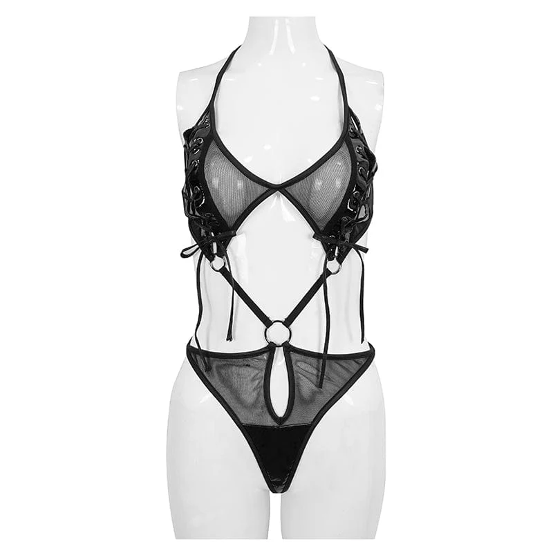 Gothic Sheer Mesh Sexy Dessous für Damen
