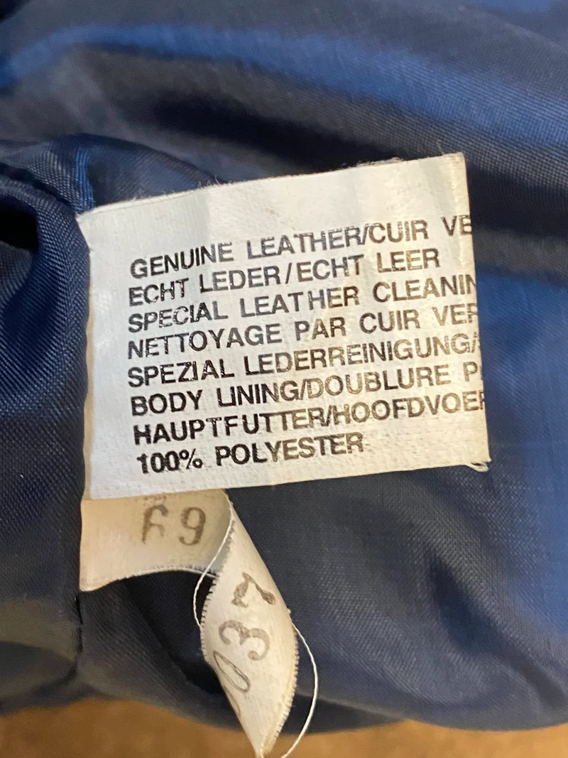Vintage Leder Trachtenweste Herren Gr. 48