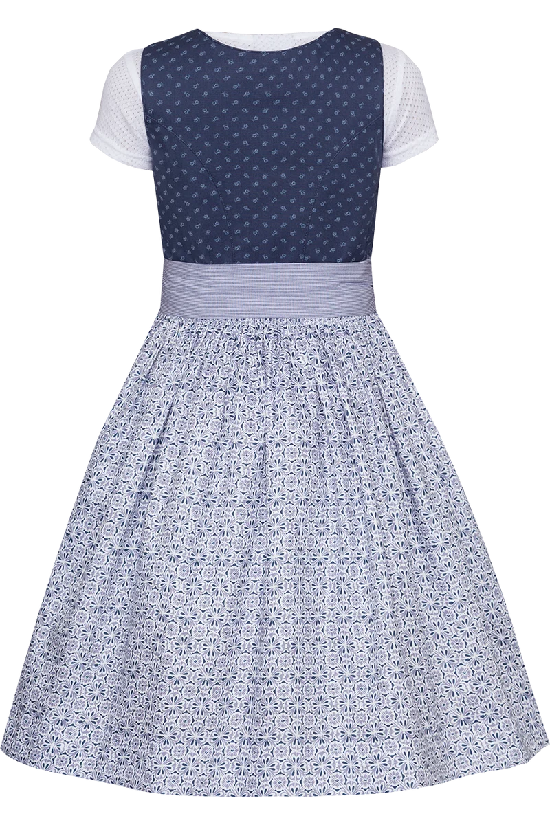 Kinder Baumwolldirndl mit Blumendruck und Bluse