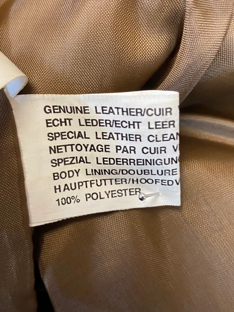 Vintage Trachtenweste Herren echtes Leder braun grün Gr. 52 – Veloursleder Unikat