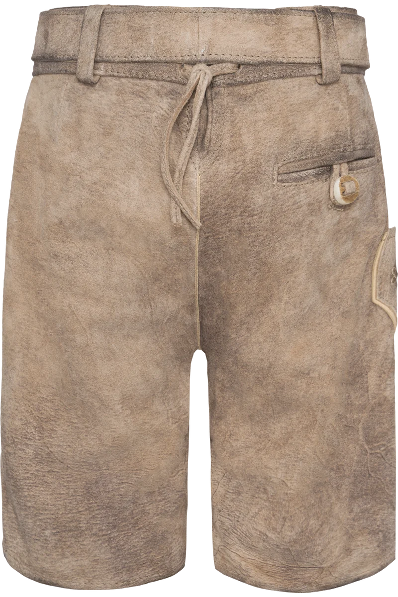 Kinder Lederhose mit Gürtel und Stickereien