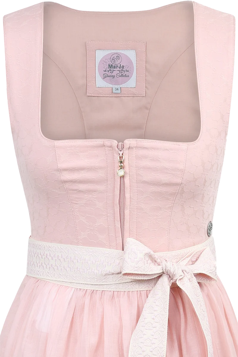 Midi-Dirndl mit gewebtem Ethno-Schürzenband