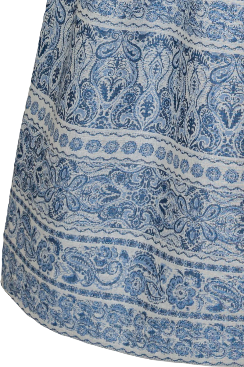 Trachtenrock Midilänge mit Paisleymuster