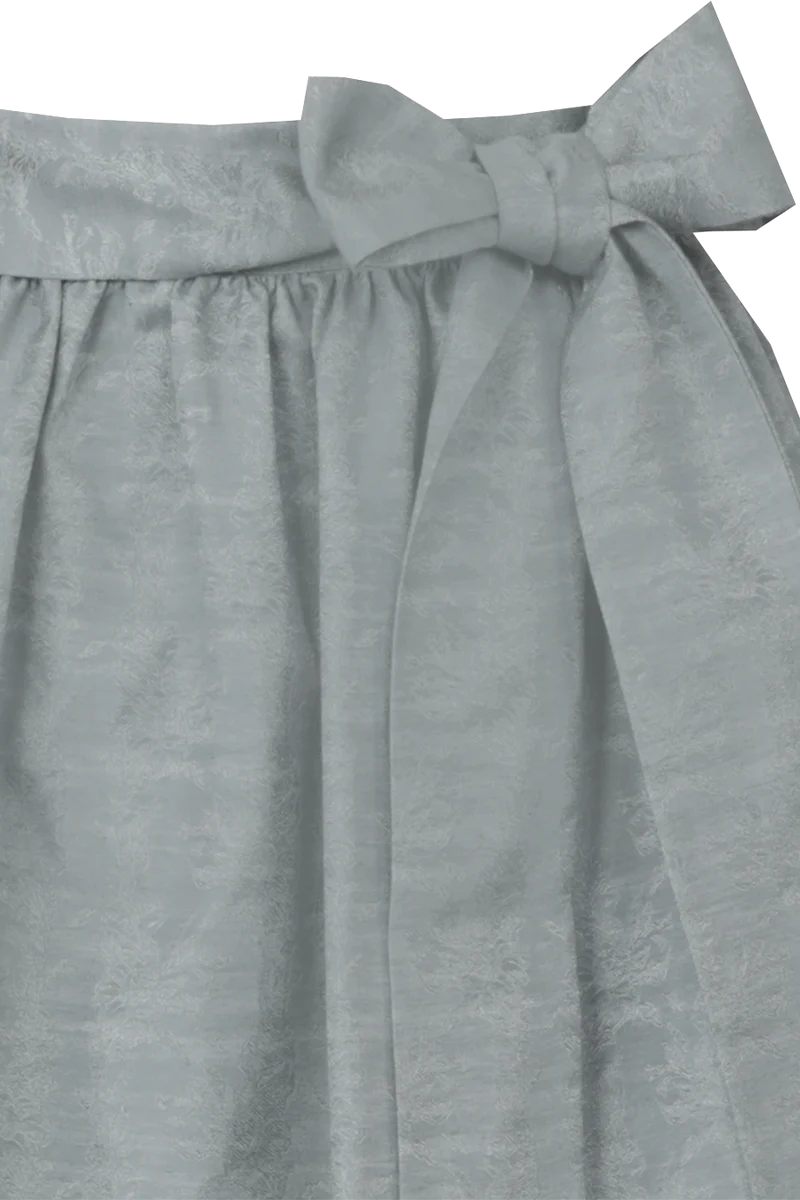 Dirndlschürze Midi 70 cm mit floralem Jacquardmuster