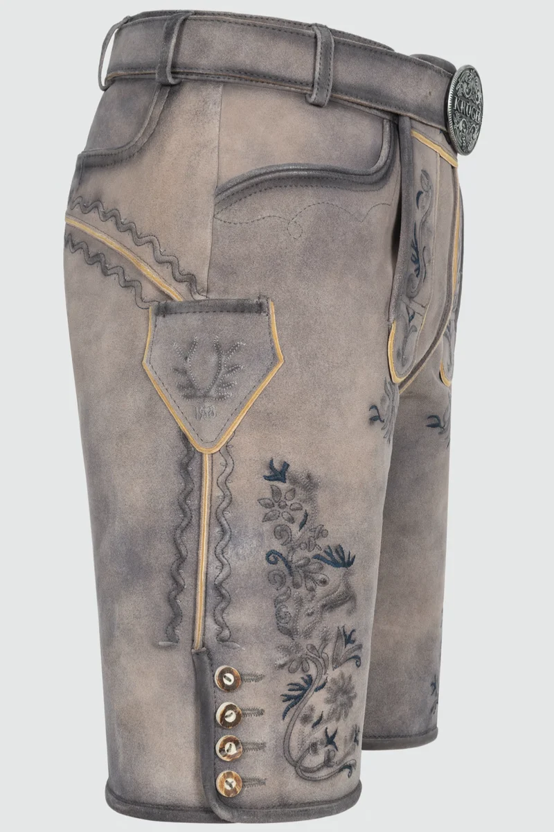 Herren Lederhose JUAN % mit Gürtel - Krüger Buam - 961268-000-0044