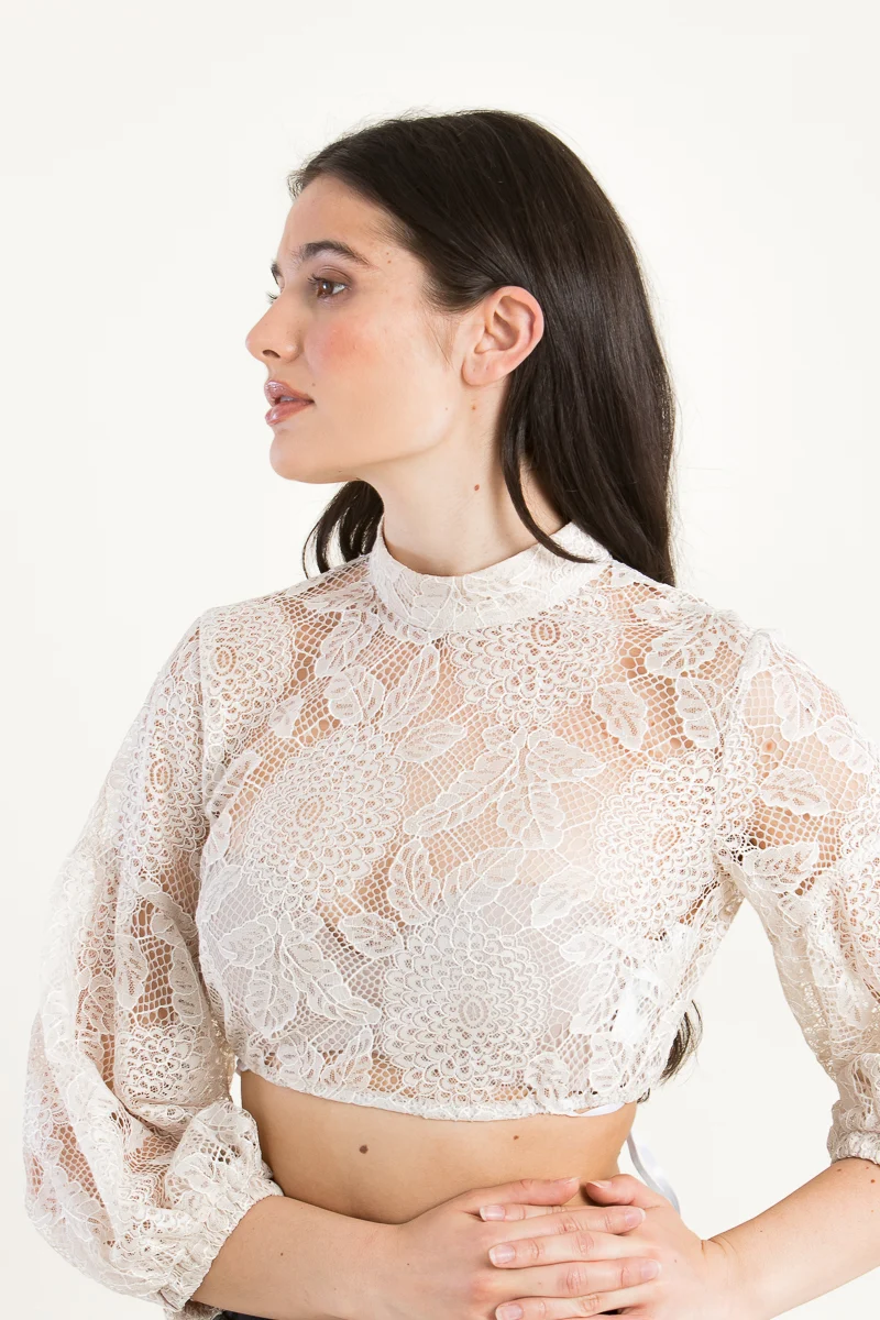 Sportalm Spitzen-Dirndlbluse Nola creme