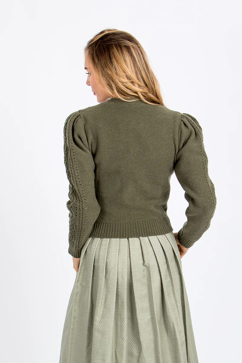 Berwin & Wolff Strickjacke 16226 olivgrün
