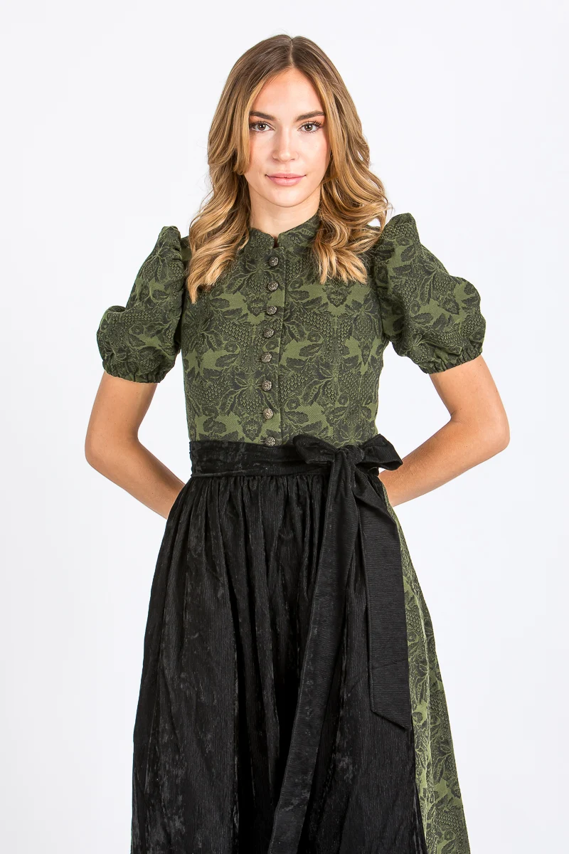 Almliebe Ärmeldirndl Therese khaki