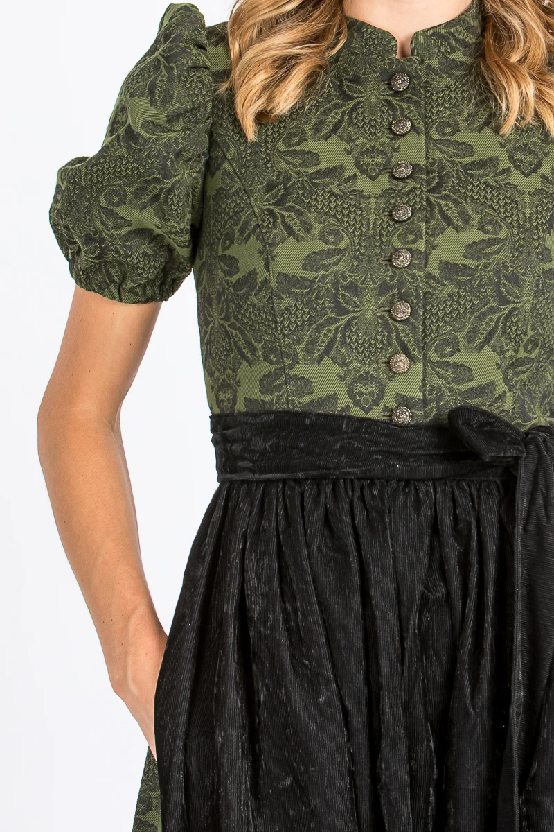 Almliebe Ärmeldirndl Therese khaki