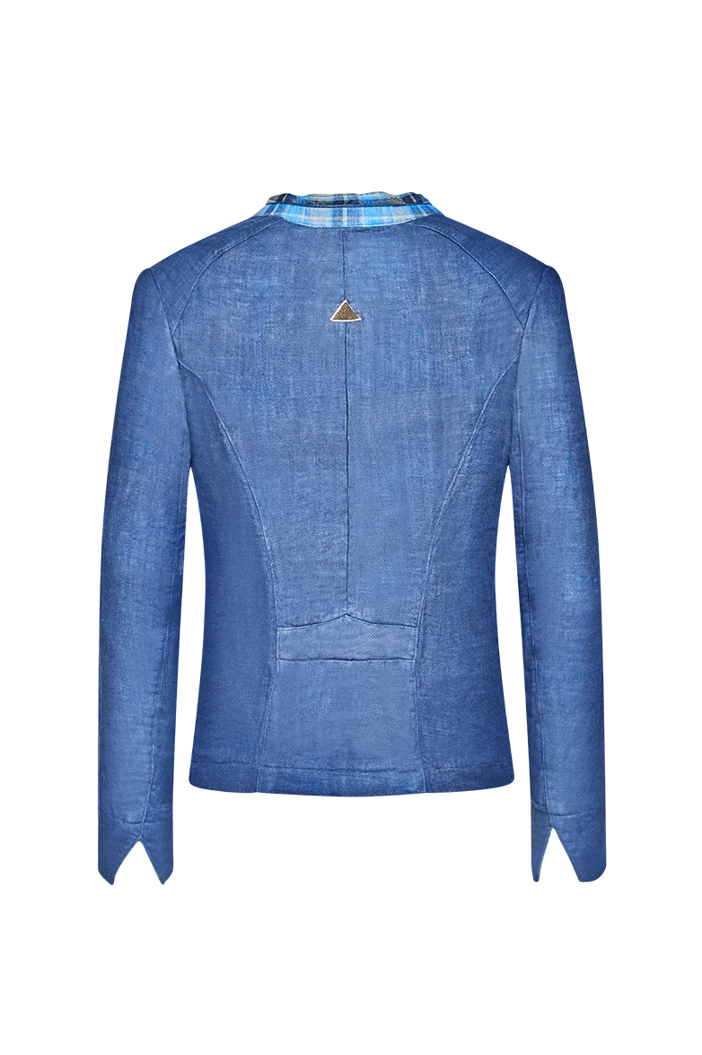 Jacke mit geflochtenem Knopf