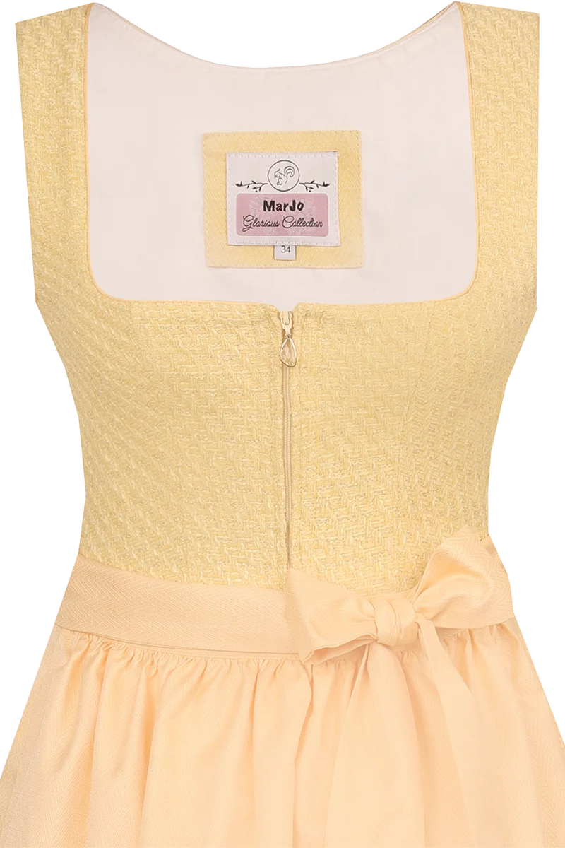 Midi-Dirndl in Bouclé-Optik mit Reißverschluss