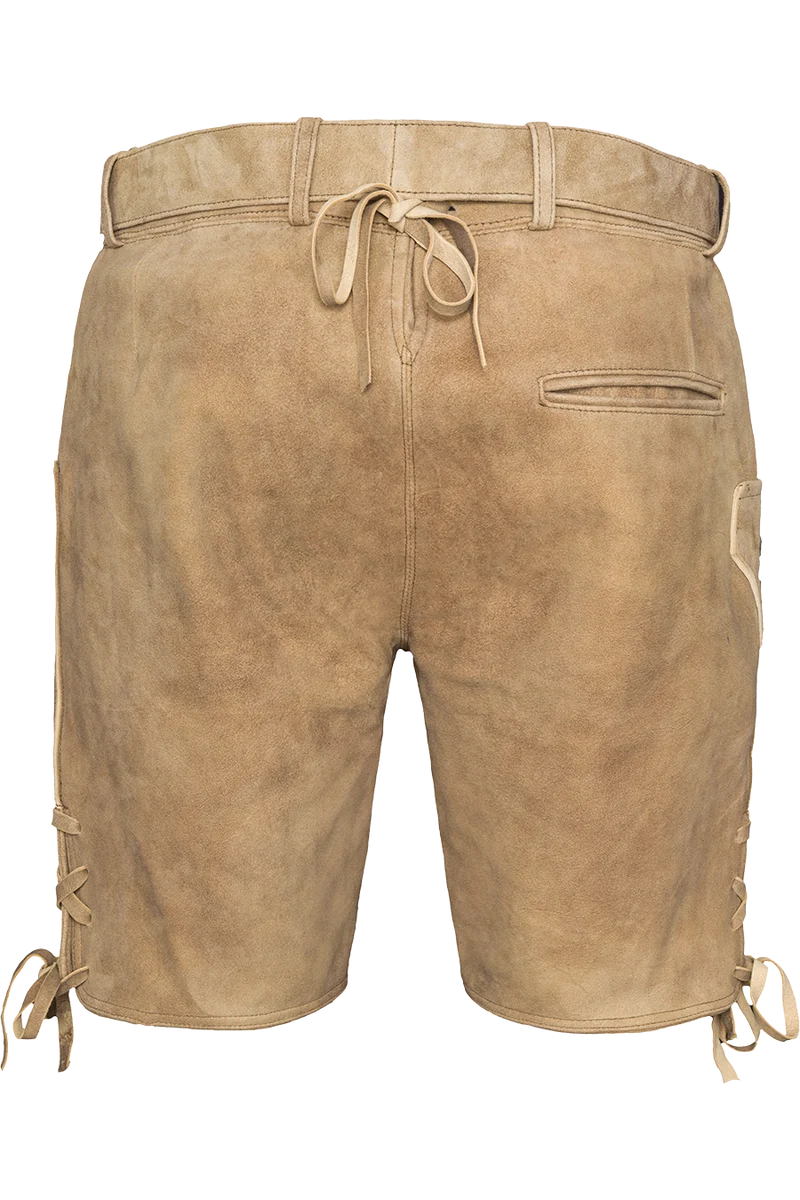 Herren Lederhose kurz mit Schnürung