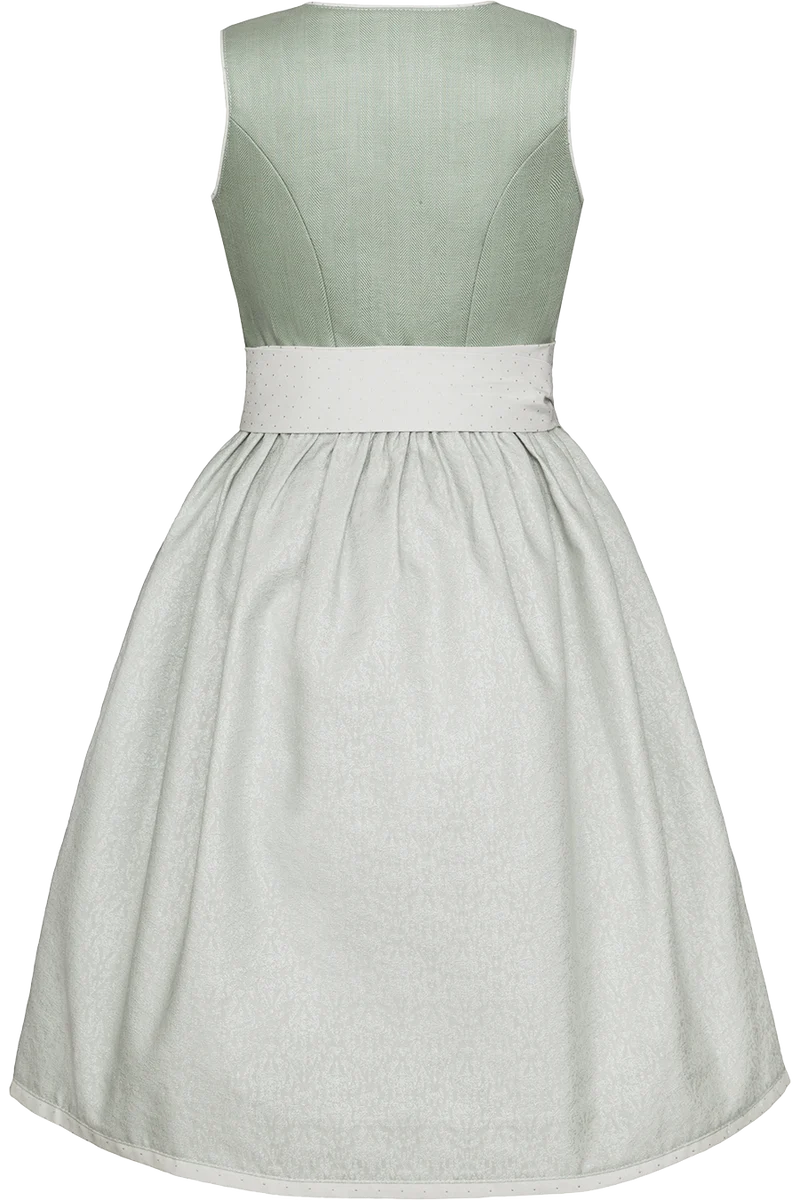 Kinderdirndl mit Herzausschnitt und Leinenanteil