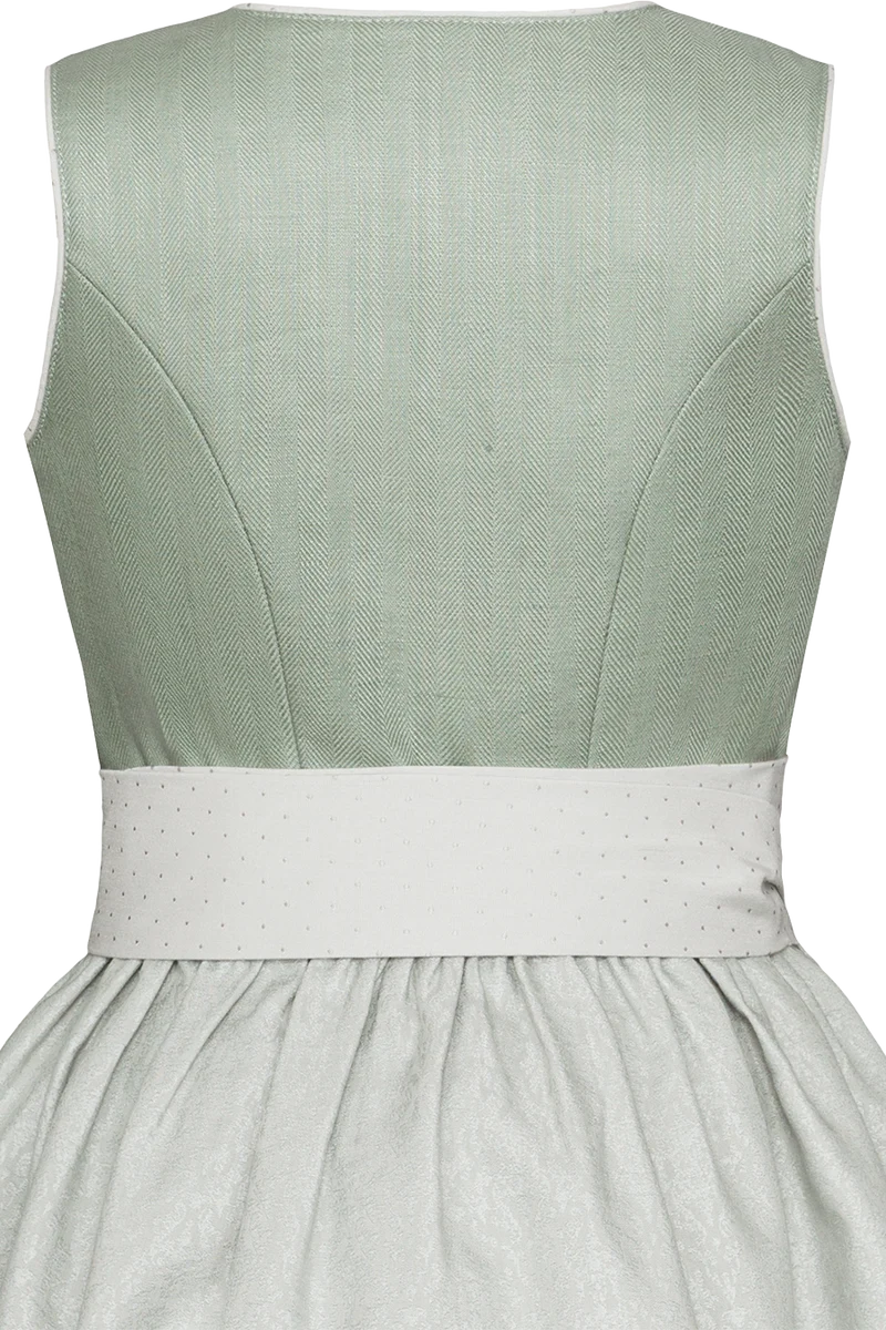 Kinderdirndl mit Herzausschnitt und Leinenanteil