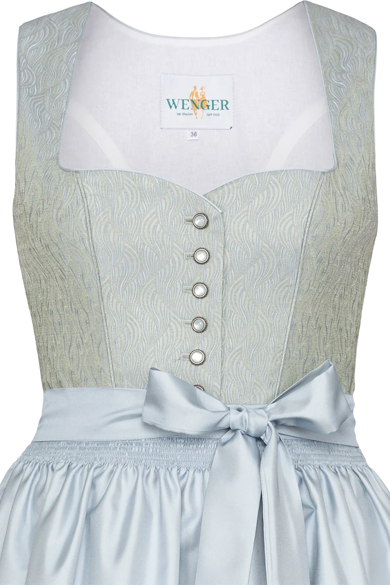 Midi-Dirndl mit Wellenmuster