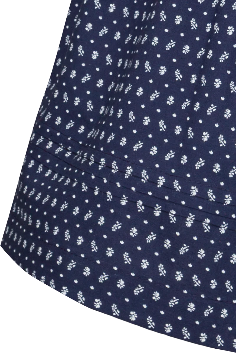 Kinderdirndl mit Samtoberteil - blue blau