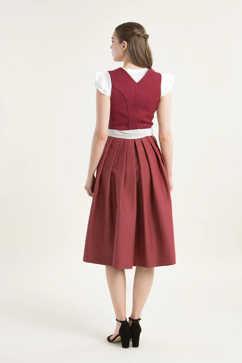 Heimatglück Dirndl Vivienne Rot