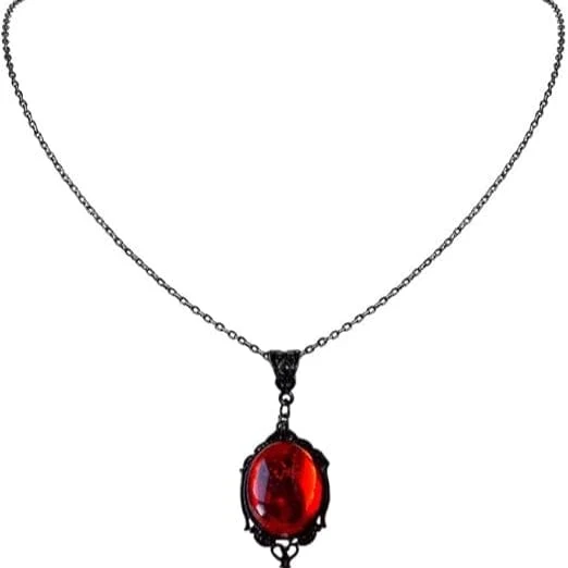 Gothic-Halskette mit Kristalltropfen für Damen