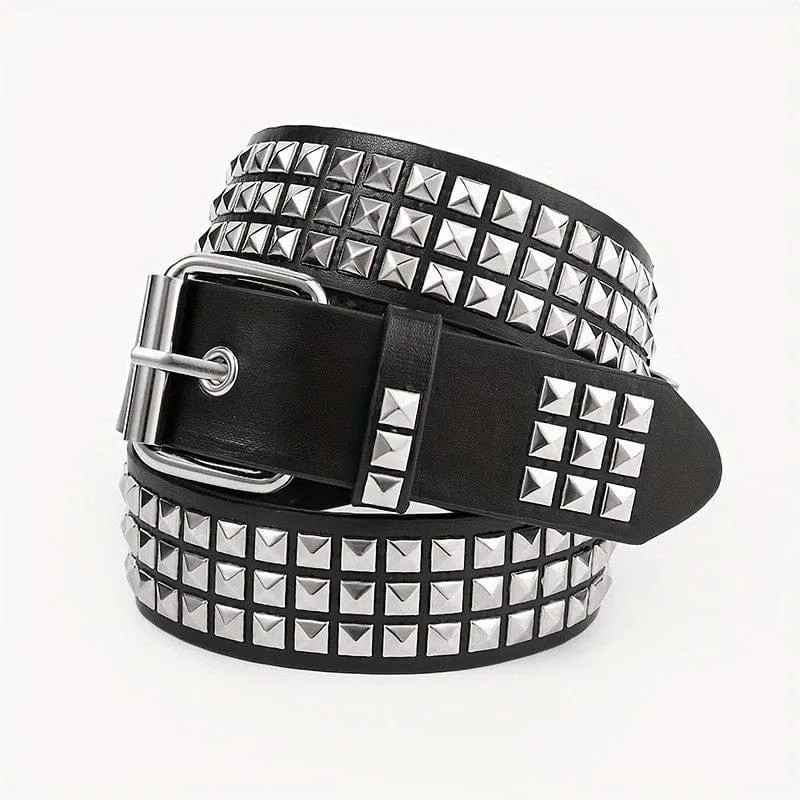 Unisex Punk Rock Metall Nietengürtel