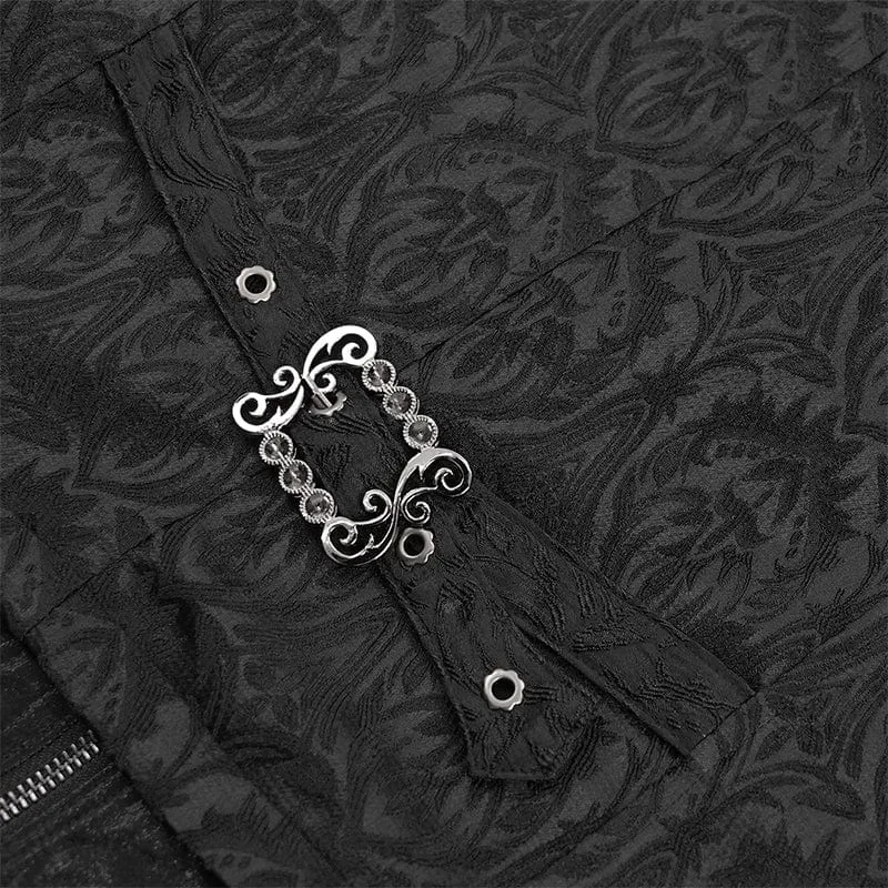 Gothic-Weste mit Kettenschnalle für Herren