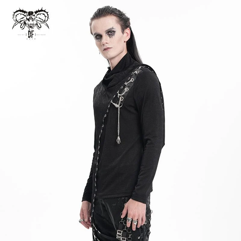 Gothic Chain Splice-Sweatshirt für Herren