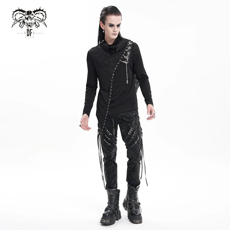 Gothic Chain Splice-Sweatshirt für Herren