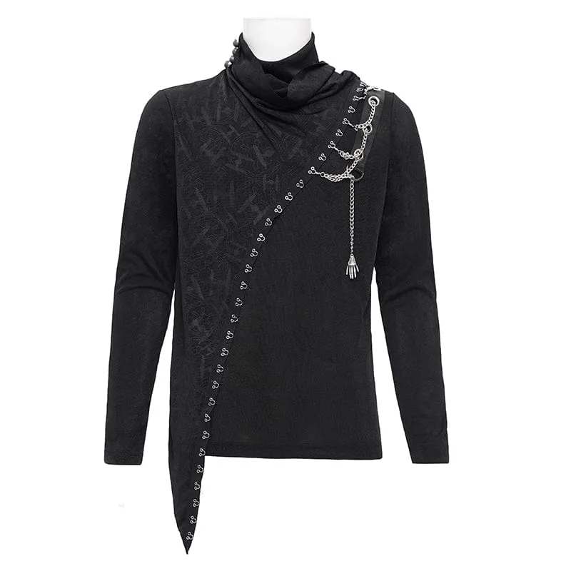 Gothic Chain Splice-Sweatshirt für Herren