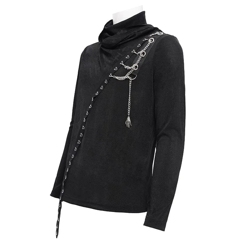 Gothic Chain Splice-Sweatshirt für Herren
