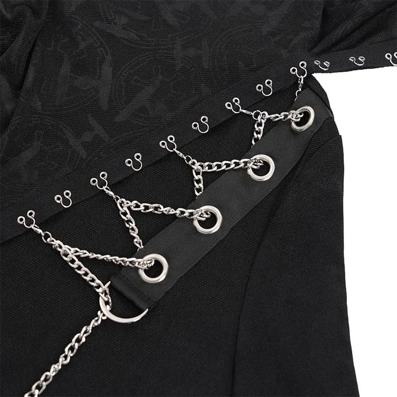 Gothic Chain Splice-Sweatshirt für Herren