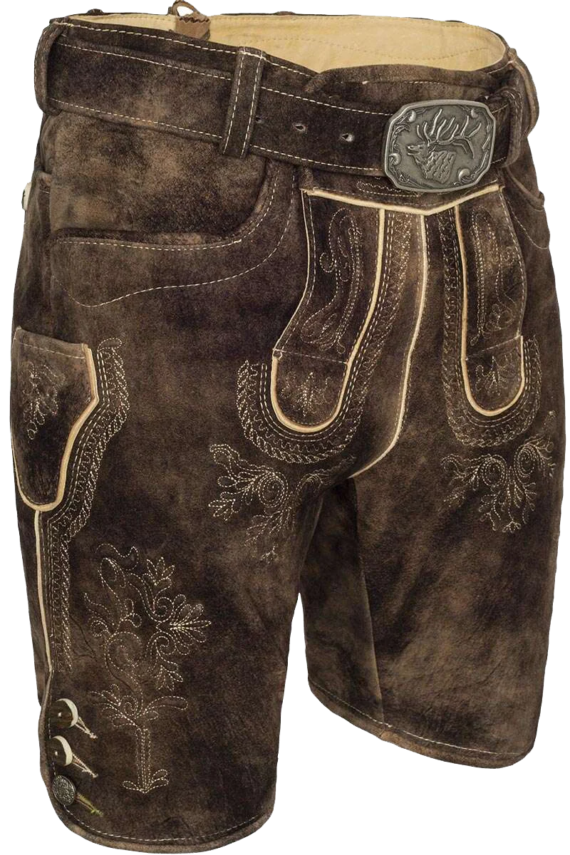 Kurze Herren Trachtenlederhose