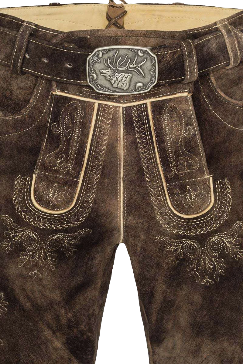 Kurze Herren Trachtenlederhose