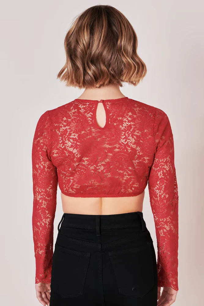 Dirndlbluse Krüger Collection Raffaela rot