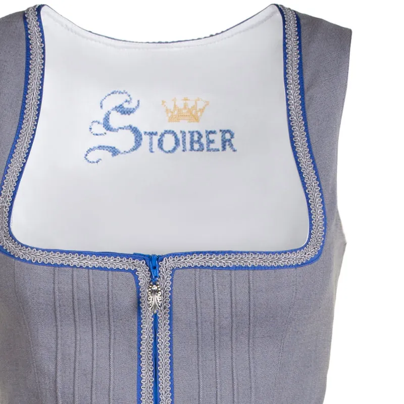 Dirndl Trachten Stoiber Marie anthrazit dunkelblau