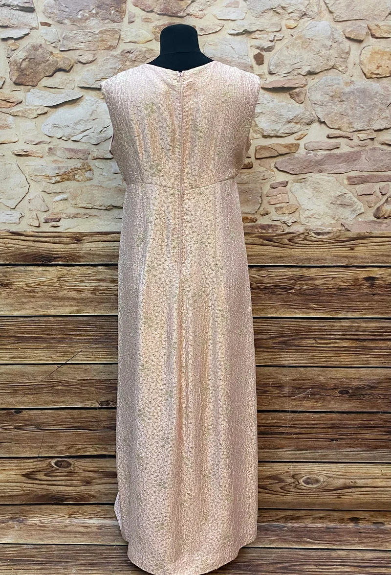 Vintage Theater Kleid 60er Jahre Rosa Gold Abendkleid